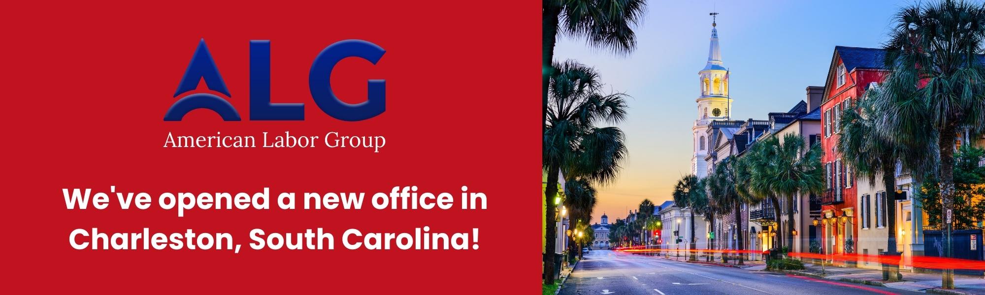 We've opened a new office in Charleston, South Carolina